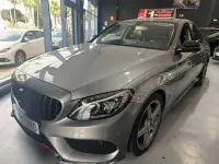 Usado Mercedes C220 AMG line 170 CV (125 kW) 2016 Gris / plata Berlina