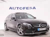 Usado Mercedes C220 AMG line 170 CV (125 kW) 2018 Negro Familiar