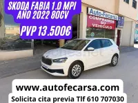 Usado Skoda Fabia 80 CV (58 kW) 2022 Blanco Utilitario