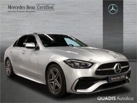 Usado Mercedes C200 AMG line 204 CV (150 kW) 2022 Plata hightech