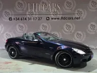 Usado Mercedes SLK200 163 CV (119 kW) 2006 Azul Descapotable