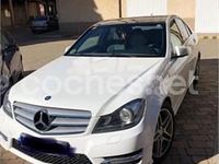 Usado Mercedes C200 Avantgarde 136 CV (100 kW) 2013 Blanco Berlina