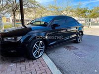 Usado Audi A3 105 CV (77 kW) 2014 Negro Berlina