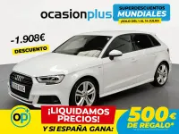 Usado Audi A3 S-Line 150 CV (110 kW) 2019 Blanco Berlina