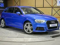 Usado Audi A3 S-Line 150 CV (110 kW) 2019 Azul Berlina