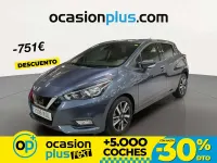 Usado Nissan Micra Acenta 71 CV (52 kW) 2017 Gris Utilitario