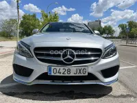 Usado Mercedes C220 AMG line 170 CV (125 kW) 2017 Gris / plata Berlina