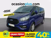 Usado Ford Transit Custom Trend 130 CV (95 kW) 2022 Azul Familiar