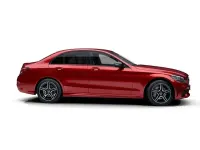 Usado Mercedes C200 AMG line 160 CV (117 kW) 2020 Rojo Berlina