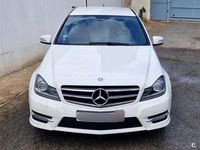 Usado Mercedes C180 AMG line 156 CV (114 kW) 2014 Blanco Berlina
