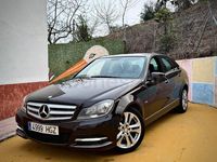 Usado Mercedes C200 Avantgarde 136 CV (100 kW) 2012 Negro Berlina