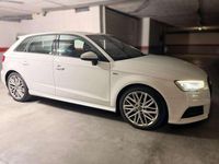 Usado Audi A3 Sportback S-Line 150 CV (110 kW) 2017 Blanco Utilitario