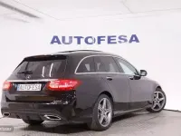 Usado Mercedes C220 AMG line 170 CV (125 kW) 2018 Negro Familiar