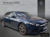 Usado Mercedes A250 AMG line 218 CV (160 kW) 2021 Azul denim Berlina