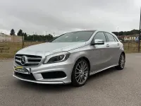 Usado Mercedes A180 AMG line 109 CV (80 kW) 2015 Gris / plata Utilitario