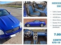 Usado Mercedes SLK200 163 CV (119 kW) 2001 Azul Descapotable