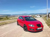 Usado Seat Leon Reference 90 CV (66 kW) 2009 Rojo Utilitario