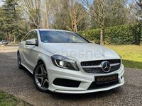 Usado Mercedes A180 AMG line 122 CV (89 kW) 2015 Blanco Berlina