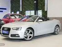 Usado Audi A5 Cabriolet S-Line 177 CV (130 kW) 2014 Plateado Descapotable