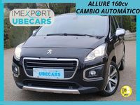 Usado Peugeot 3008 Allure 163 CV (119 kW) 2015 Negro Familiar