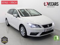 Usado Seat Leon Style 115 CV (84 kW) 2020 Blanco Familiar
