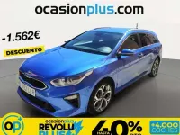 Usado Kia Ceed 136 CV (100 kW) 2020 Azul Utilitario