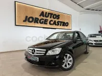 Usado Mercedes C200 Elegance 136 CV (100 kW) 2010 Negro Berlina