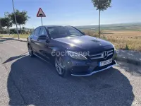 Usado Mercedes C220 AMG line 170 CV (125 kW) 2017 Azul Berlina