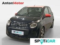 Usado Citroën C1 Feel 82 CV (60 kW) 2017 Negro Utilitario