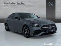 Usado Mercedes C200 AMG line 163 CV (119 kW) 2022 Gris selenita