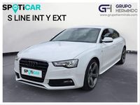 Usado Audi A5 Sportback S-Line 190 CV (139 kW) 2016 Blanco Utilitario
