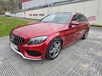 Usado Mercedes C220 AMG 170 CV (125 kW) 2017 Granate Familiar