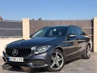 Usado Mercedes C220 AMG line 170 CV (125 kW) 2015 Gris Familiar