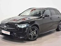 Usado Mercedes C300 AMG line 324 CV (238 kW) 2022 Negro Familiar