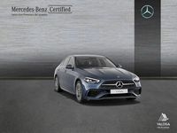 Usado Mercedes C200 AMG line 204 CV (150 kW) 2021 Azul Berlina
