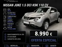 Usado Nissan Juke Acenta 110 CV (80 kW) 2015 Gris / plata SUV