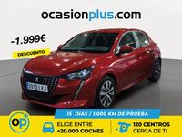 Usado Peugeot 208 Active 100 CV (73 kW) 2020 Rojo Utilitario