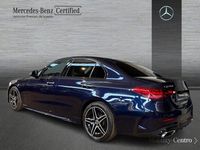Usado Mercedes C220 AMG line 200 CV (147 kW) 2022 Cavansitblau  metallic paint Berlina