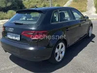 Usado Audi A3 Ambition 110 CV (80 kW) 2015 Negro Berlina