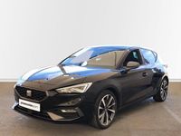 Usado Seat Leon FR 150 CV (110 kW) 2021 Negro Berlina