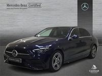 Usado Mercedes C200 AMG line 204 CV (150 kW) 2021 Azul cavansita Berlina