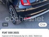 Usado Fiat 500 Dolcevita 70 CV (51 kW) 2022 Azul Berlina