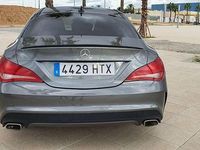 Usado Mercedes CLA220 AMG line 170 CV (125 kW) 2013 Gris / plata Berlina