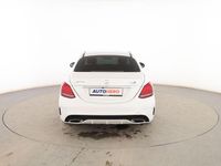 Usado Mercedes C220 AMG line 170 CV (125 kW) 2015 Blanco Berlina