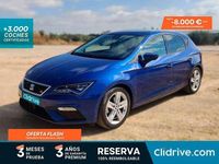 Usado Seat Leon FR 130 CV (95 kW) 2018 Azul Utilitario