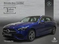 Usado Mercedes C300e AMG line 313 CV (230 kW) 2023 Azul Familiar