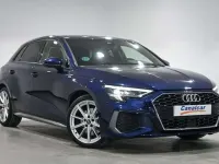 Usado Audi A3 Sportback S-Line 150 CV (110 kW) 2021 Azul Utilitario