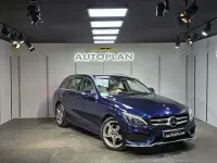 Usado Mercedes C220 170 CV (125 kW) 2017 Azul Familiar