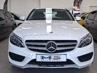 Usado Mercedes C220 AMG line 170 CV (125 kW) 2014 Blanco Berlina