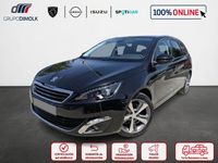 Usado Peugeot 308 SW Allure 130 CV (95 kW) 2019 Negro Familiar